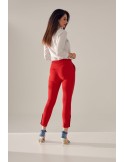 Elegant red cigarette pants PR01810 - Online store - Boutique